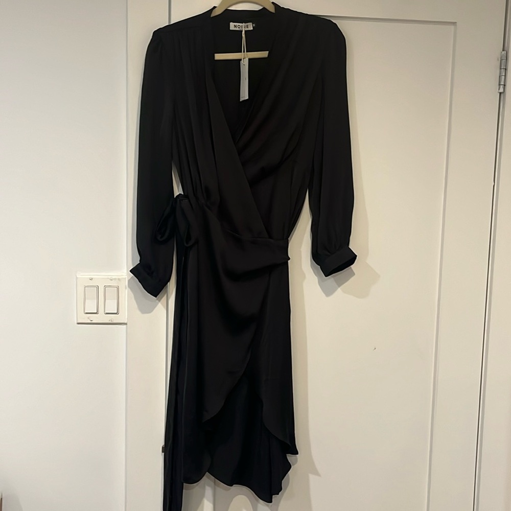 silky wrap dress